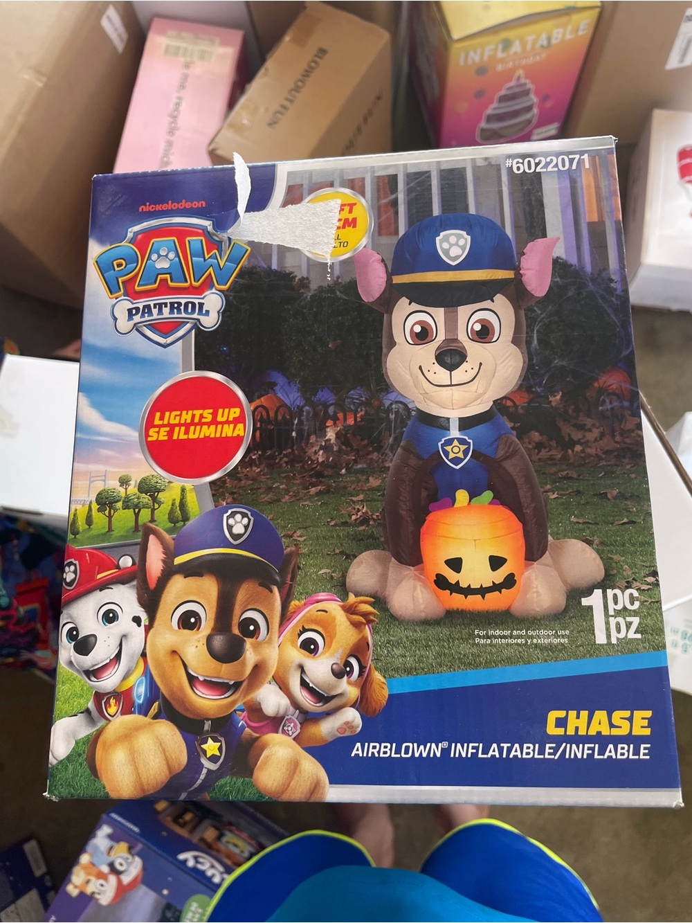 Paw Patrol Chase Halloween Inflatable - Blue/Brown/Orange